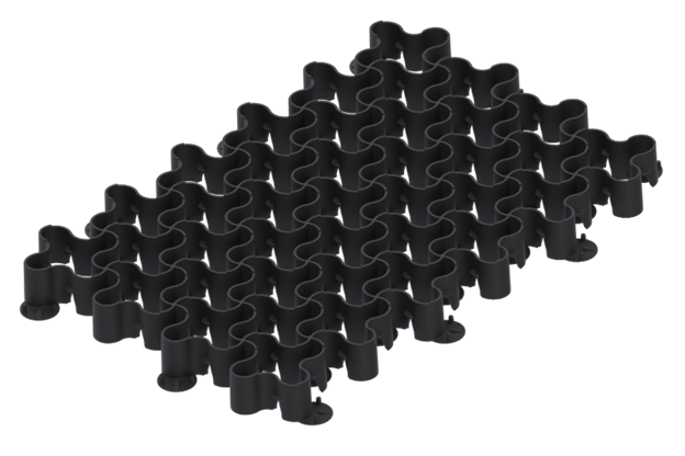 Модуль геопокриття пластиковий EasyPave чорний, фото 1