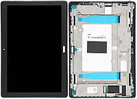 Дисплей модуль тачскрин Lenovo Tab P10 TB-X705L LTE/TB-X705F Wi-Fi черный оригинал в рамке