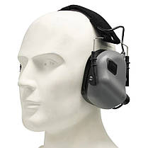 Навушники Активні Earmor M31 Grey + кріплення на шолом Earmor M11, фото 5