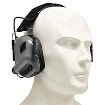 Навушники Активні Earmor M31 Grey + кріплення на шолом Earmor M11, фото 6