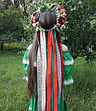 Вінок із червоними трояндами штучний, фото 4