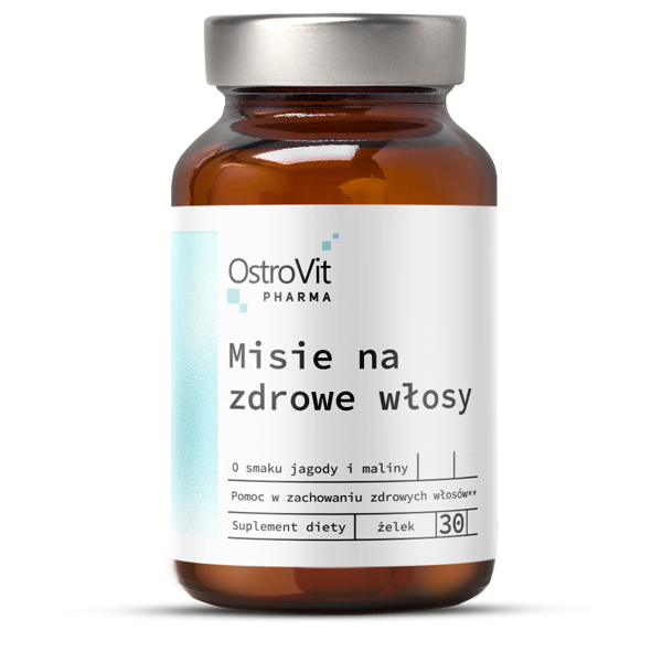 Misie na zdrowe wlosy OstroVit Pharma 30 жувальних таблеток