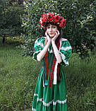 Вінок із червоними трояндами штучний, фото 3