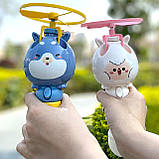 Генератор мильних бульбашок Bubble Toy з літальним пропелером <unk> Машинка для бульбашок <unk> Пузирятор, фото 4