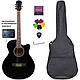 Гітара електроакустична Caravan Music HS-4010 EQ BK (чохол, скарбничка, медіатор, струна, ключ) - фото 1 - id-p1867543107