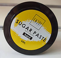 Цукрова паста enjoy для шугарингу депіляції щільна 450 г sugar paste gold hard for hair removal