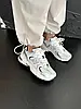 New Balance 530 White Silver Silver Navy Classic Жіночі та Чоловічі кросівки Нью Беленс білі сітка легкі літо, фото 9