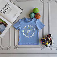Блакитна футболка Nike для новонароджених