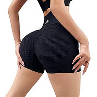 Женские спортивные шорты облегающие с высокой талией CindyLove One Size Черный