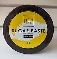 Цукрова паста enjoy для шугарингу депіляції ультрам'яка 450 г sugar paste gold ultra soft for hair removal
