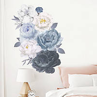 Наклейка на стену виниловая интерьерная цветы 60*49 8685