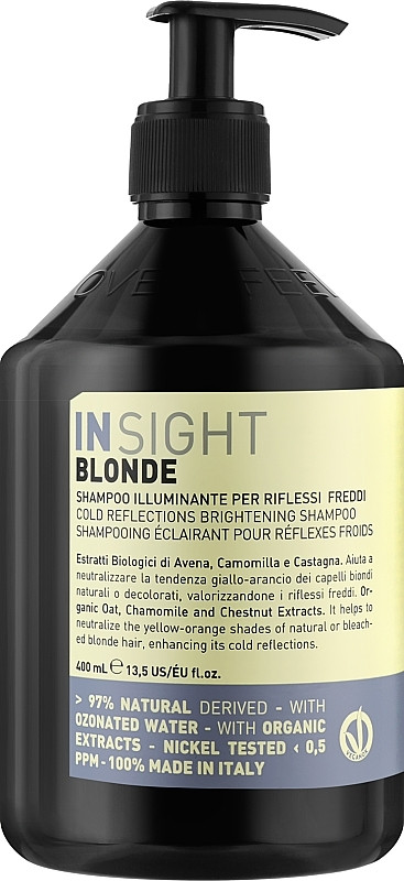 Шампунь для волос Холодные отсветы Insight Blonde Cold Reflections Shampoo 400 мл - фото 1 - id-p1867555175