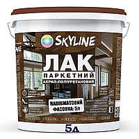 Лак паркетний для підлоги Skyline акрил-поліуретановий напівматовий 5л