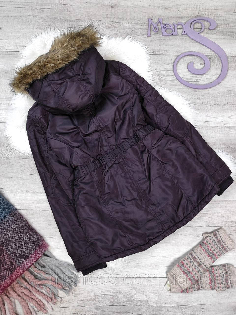 Парка для девочки Nutmeg фиолетовая с опушкой зимняя куртка Размер 12 ...