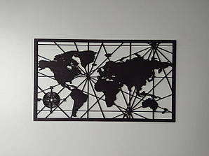 Панно Карта світу 61*36 см   45