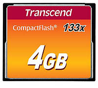 Transcend 133x CompactFlash (Standard)[Карта пам'яті CF 4GB 133X]  Baumar - Знак Якості