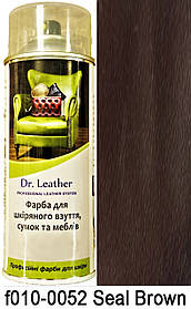 Аерозольна фарба для шкіри в балоні 384 мл. "Dr.Leather" Touch Up Pigment Seal Brow (Темний шатен)