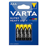 VARTA Батарейка Super Heavy Duty угольно-цинковая AAA BLI 4 блистер, 4 шт. Baumar - Знак Качества