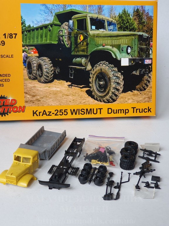 Збірна модель - автомобіля КРАЗ 255B WISMUT, масштабу 1/87, H0, фото 1
