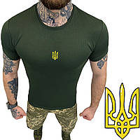 Тактическая футболка ЗСУ Олива COOLPASS футболка Потоотводящая тактическая военная Футболка для Военнослужащих