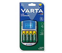 VARTA Зарядний пристрій LCD Charger + Акумулятор NI-MH AA 2600 мАг, 4 шт.  Baumar - Знак Якості