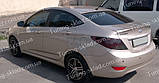 Спойлер на скло Хенддай Акцент 4 (спійлер заднього скла Hyundai Accent 4), фото 6
