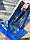 Пакет майка 34(2х8)х57, 50 мкм (50 шт.) синій, LOVE UA, фото 3