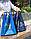 Пакет майка 34(2х8)х57, 50 мкм (50 шт.) синій, LOVE UA, фото 4