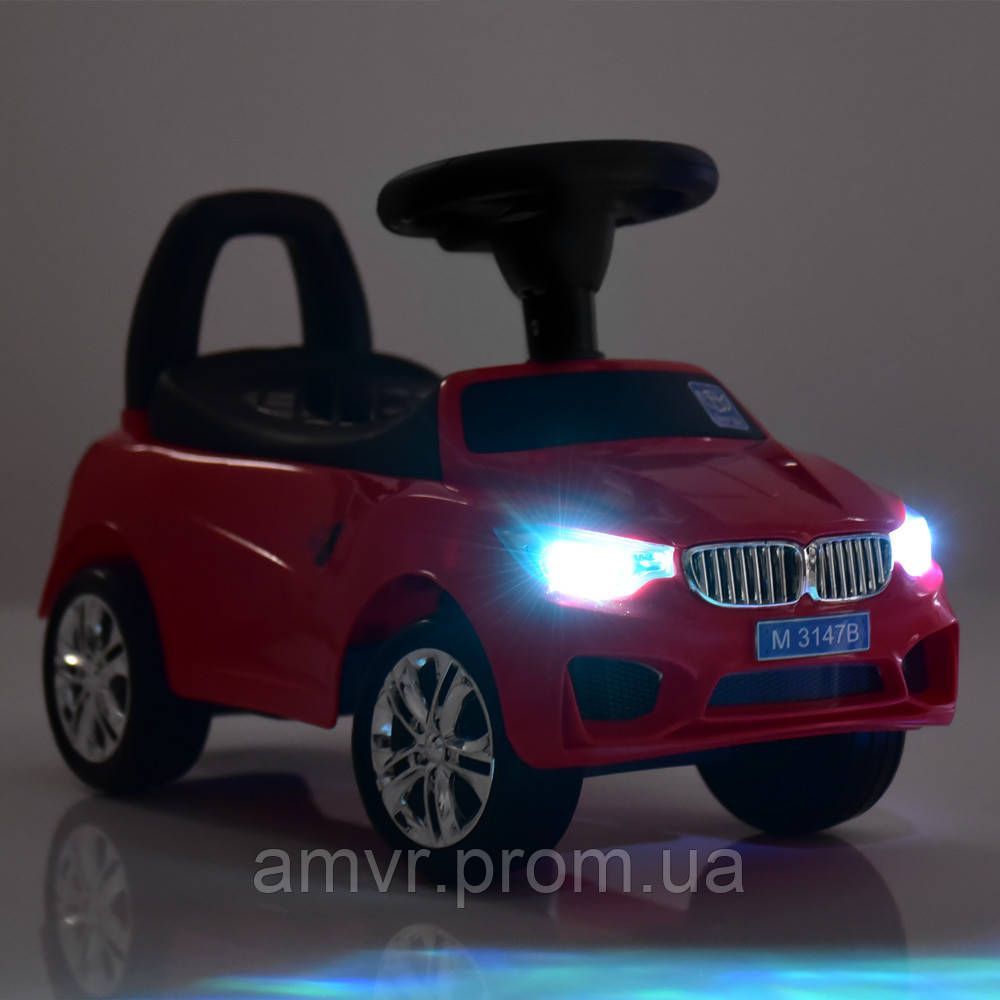 Каталка толокар BMW M 3147B-3 (музыка, световые эффекты, красный) - фото 5 - id-p1867573387