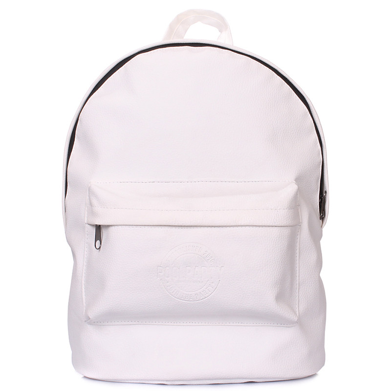Рюкзак жіночий Poolparty білий backpack-pu-white