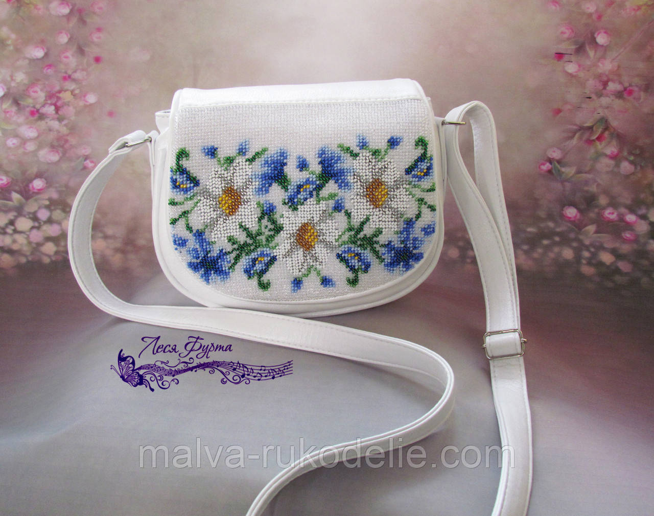 Сумка-заготівка під вишивку ЗС-55 (шкіра/шкіра), фото 1