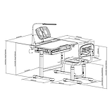 Дитяча парта зі стільчиком FunDesk Bellissima Blue, фото 2