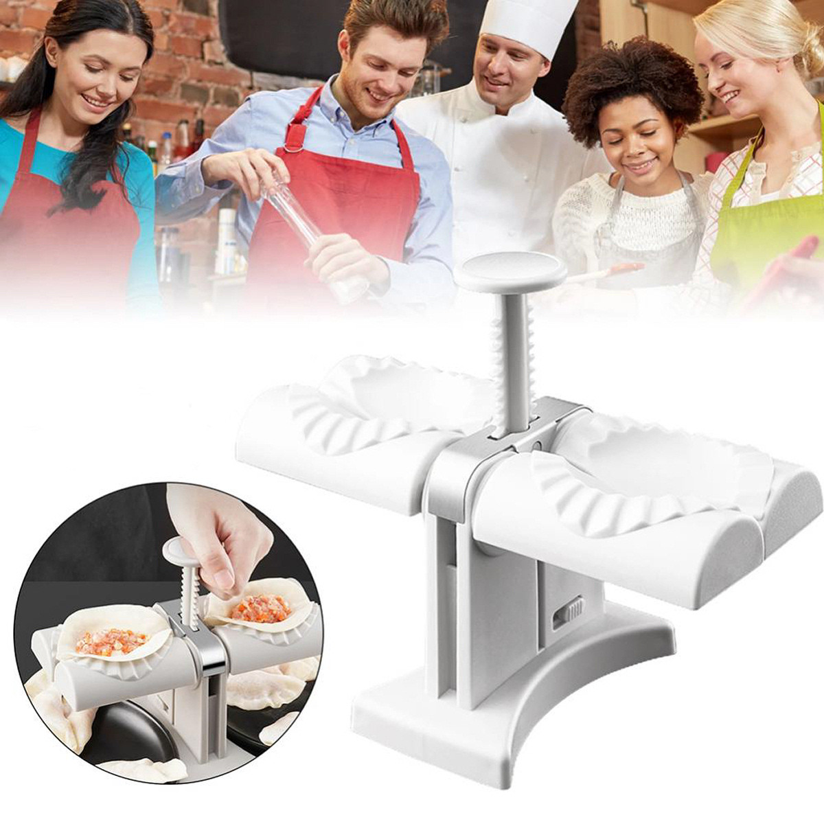 Автоматична форма для ліплення пельменів і вареників Dumpling mold