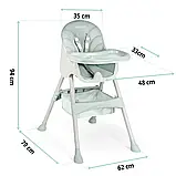 Дитяче крісло для годування 3в1 Світло-зелений  Milo Ricokids 700001 Польща, фото 7