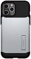 Spigen Slim Armor[для iPhone 12 Pro Max, Satin Silver]