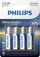 Philips Батарейка Ultra Alkaline лужна AA блістер, 4 шт  Baumar - Знак Якості