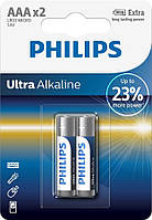 Philips Батарейка Ultra Alkaline лужна AAA блістер, 2 шт  Baumar - Знак Якості