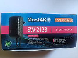 Блок живлення 12V 3000mAh MastAK SW-2123