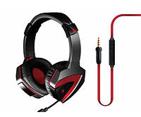 Навушники Bloody G500, Black/Red, Mini jack (3.5 мм), накладні, кабель 1.8 м