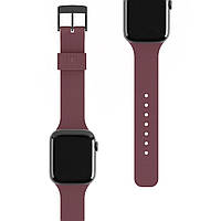 UAG Ремешок [U] для Apple Watch 44/42 Dot Silicone, Aubergine Baumar - Знак Качества