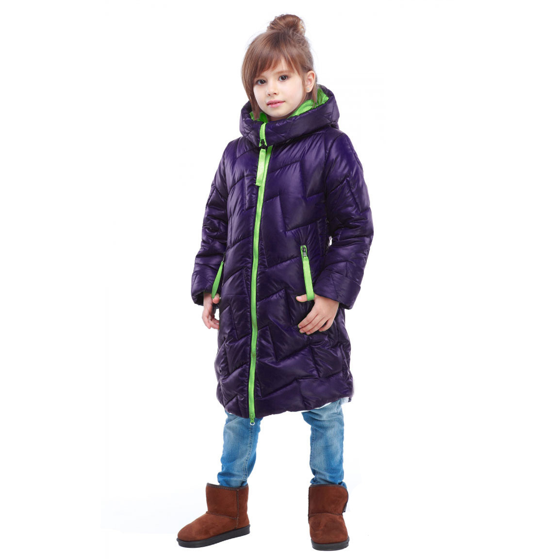 Пальто для дівчаток Ярина Nui Very світло-фіолетове 36