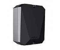 Модуль Ajax MultiTransmitter, Black, для підключення провідної сигналізації до Ajax та управління охороною у