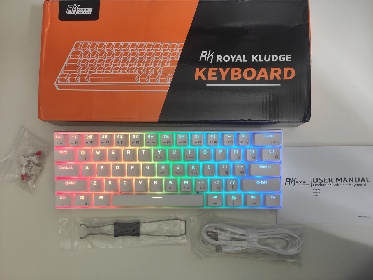 Купить Механическая игровая Bluetooth клавиатура с подсветкой клавиш ...