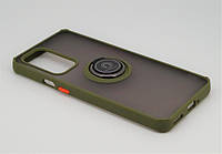 Чехол-бампер для OnePlus 9 Pro (зеленый с кольцом) арт. 03746