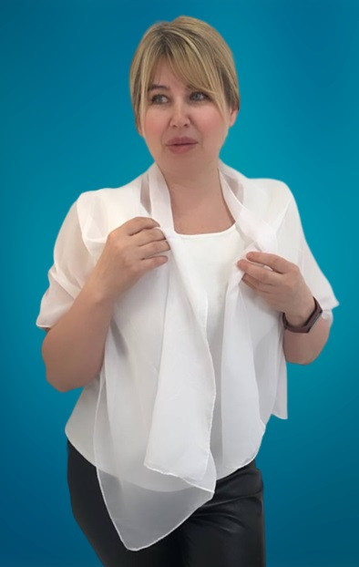 Жіночий шарф хустка шифоновий Ton 154 см*49см, фото 1