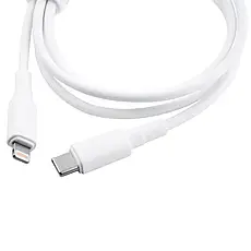 Кабель Proove Small Silicone Type-C to Lightning 20W (1m) white, фото 4