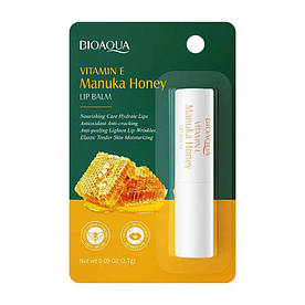 Бальзам для губ поживний з вітаміном E і медом манука BIOAQUA Vitamin E Manuka Honey Lip Balm (2.7г)