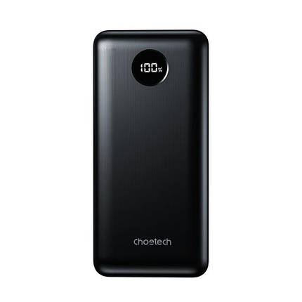 УМБ Choetech B653-CCBK 45W 2USB 1Type-C 20000mAh Black, фото 2