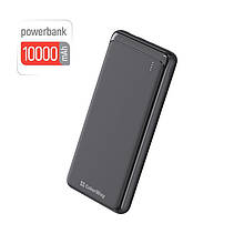 УМБ ColorWay Slim 10000mAh 2USB 1Type-C 1MicroUSB 10W Black (CW-PB100LPF2BK)