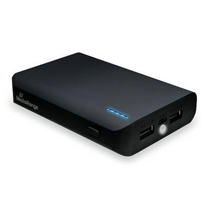 УМБ MediaRange 8800mAh with LED torch 2USB 1MicroUSB Black (MR752), фото 2